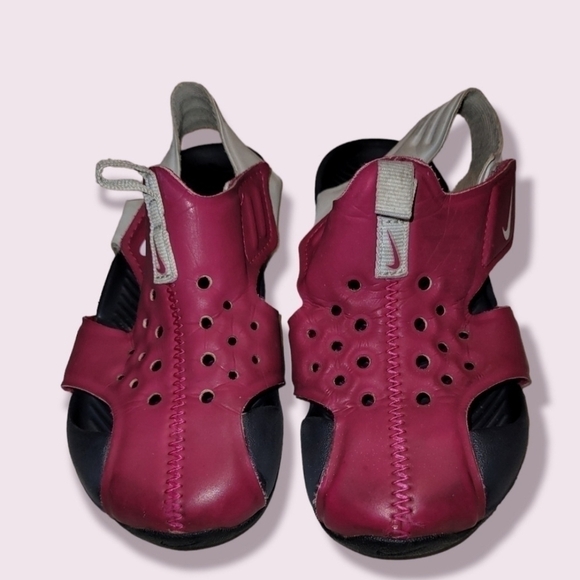 Nike Sunray Protect Sandals 9C Fireberry Pink - Picture 2 of 10